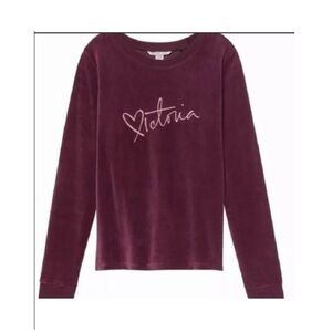 Victoria’s Secret Crushed Velvet Sweater Open Back Size Small .NWT